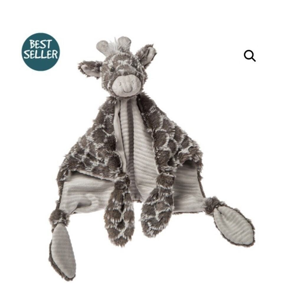Mary‎ Meyer Afrique Giraffe Lovey Character Security Blanket 13×13" Gray Knotted